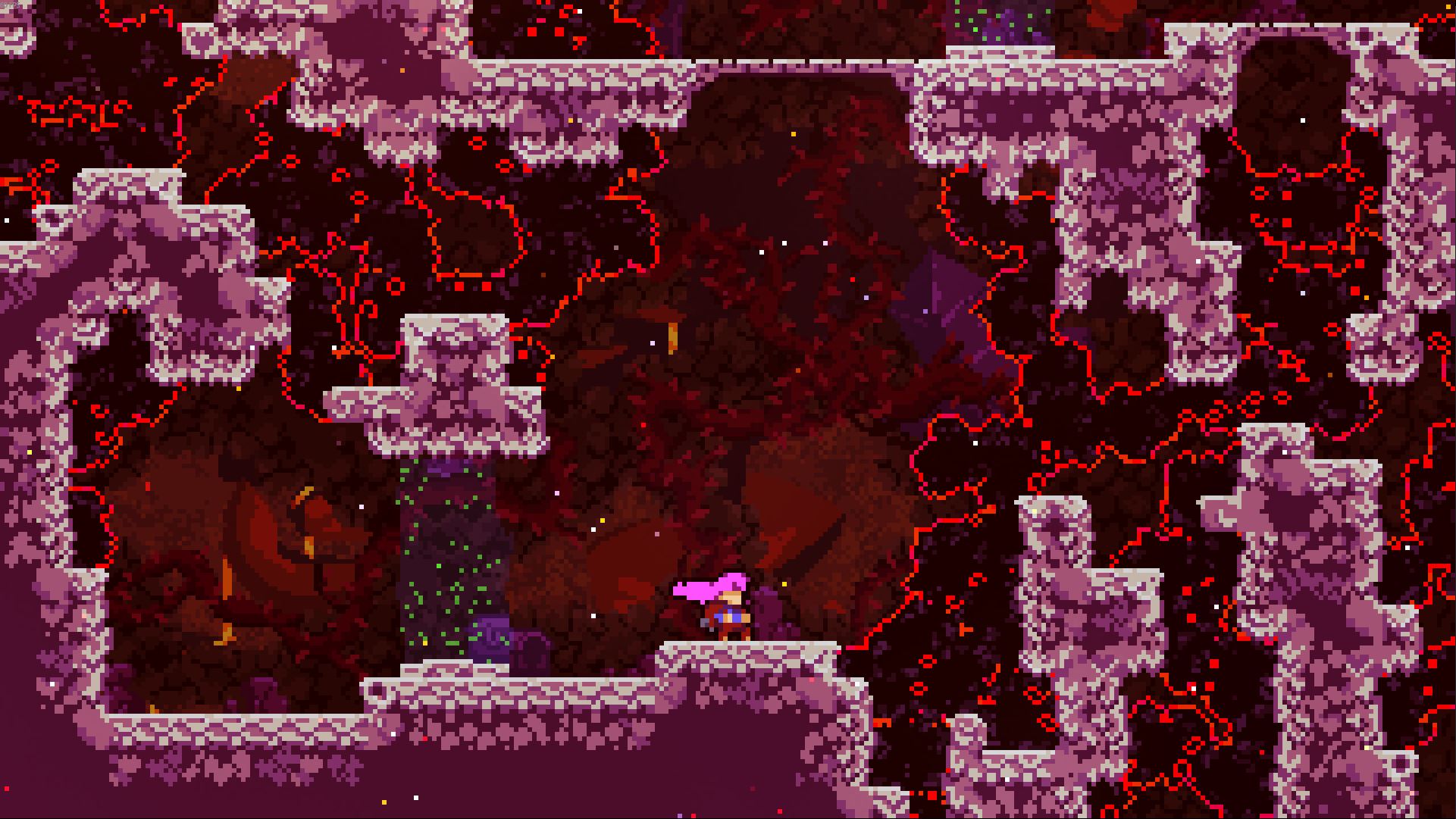 First Room of Subterranean Exploration where madeline has just passed through the first dash swap field