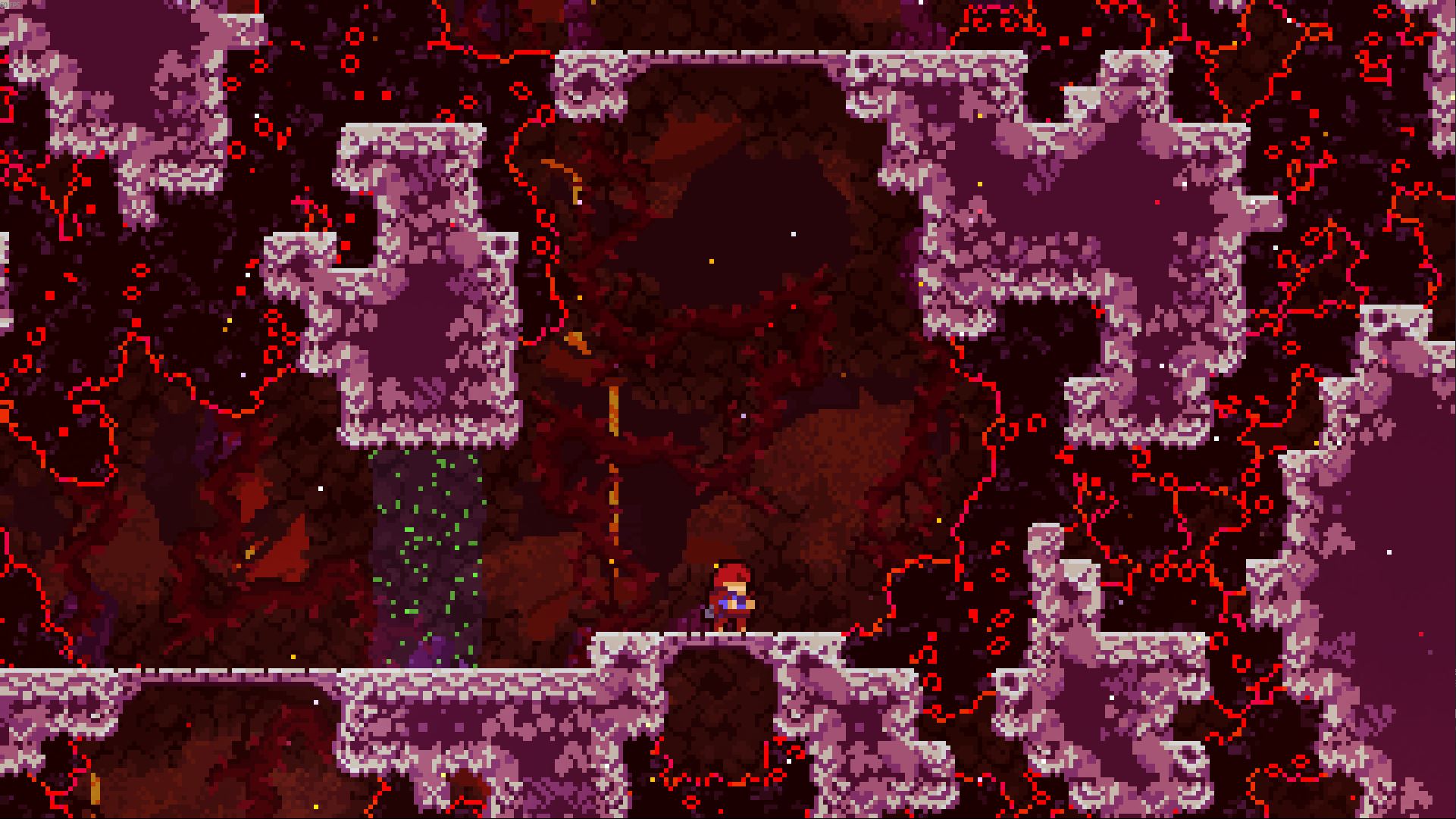 First Room of Subterranean Exploration where madeline has just passed through the second dash swap field